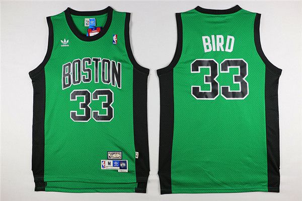 Men Boston Celtics 33 Bird green black Throwback Adidas NBA Jersey